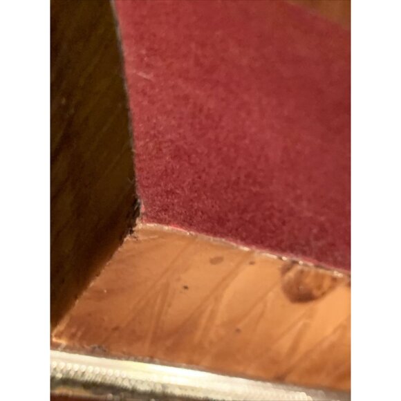 Vintage Italian Marble Tortoiseshell Look Hinged Box Silver-Tone Trim Jewelry Tr - Picture 15 of 16